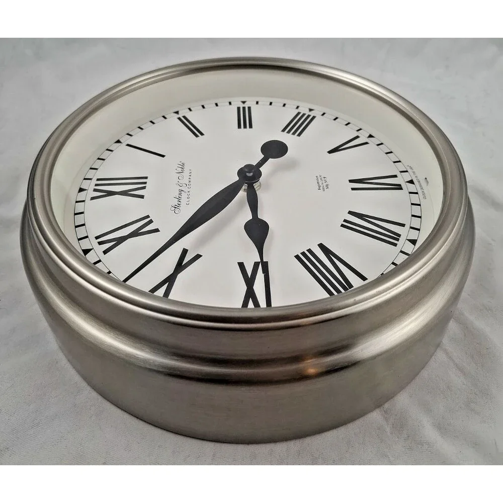 Vintage Sterling & Noble Wall Clock 10